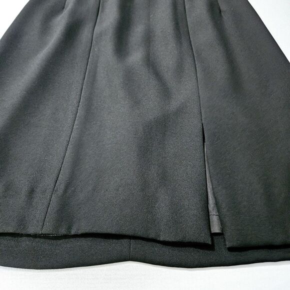 Liz Claiborne Womens Dress Black Size P6 100% Polyester Beaded Short Sleeves Zip - Picture 11 of 12